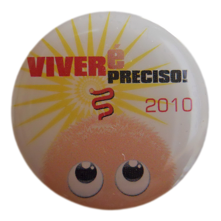 Fotografia do Pin da Campanha Pirilampo Mágico  do ano 2010