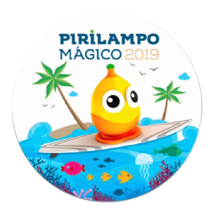 Fotografia do Pin da Campanha Pirilampo Mágico  do ano 2019